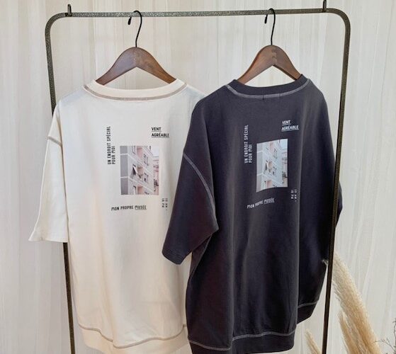 しまむらで1000円以下！！1枚で高見えなTシャツを発見！！てらさんプロデュースterawear emuより4/24(土)発売の商品を購入？！